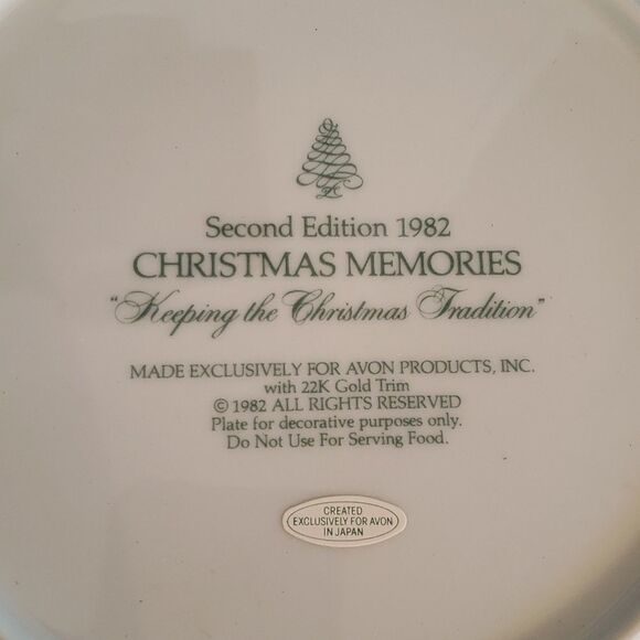 Vtg Avon Second Edition 1982 Christmas Memories Keeping the Christmas Tradition - Picture 5 of 13